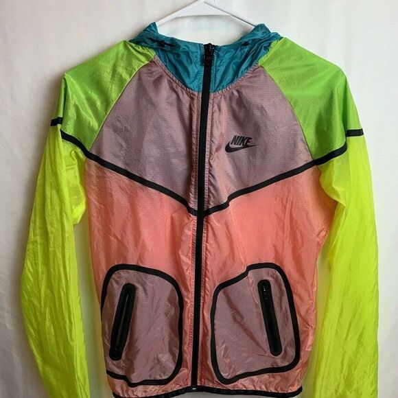 Nike Womens Windbreaker Hooded Jacket Size Small